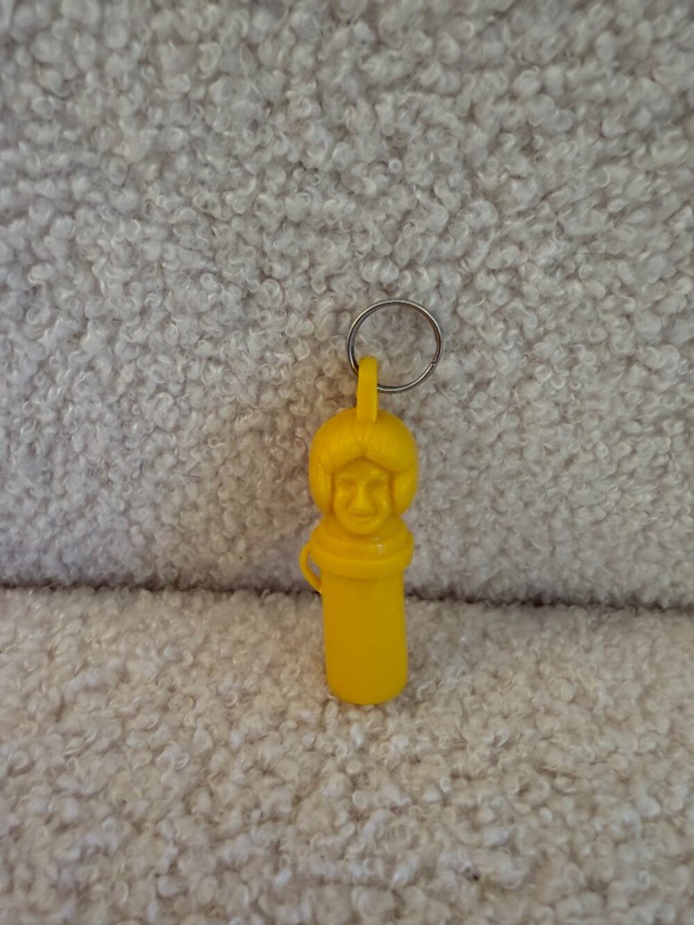 Vintage 1980s McDonald's Ronald McDonald Plastic Note Holder Keychain